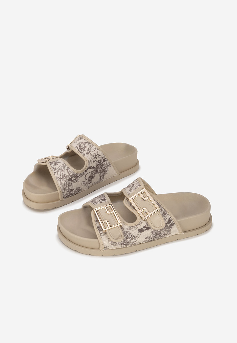Papuci cu platformă Iazmina kaki