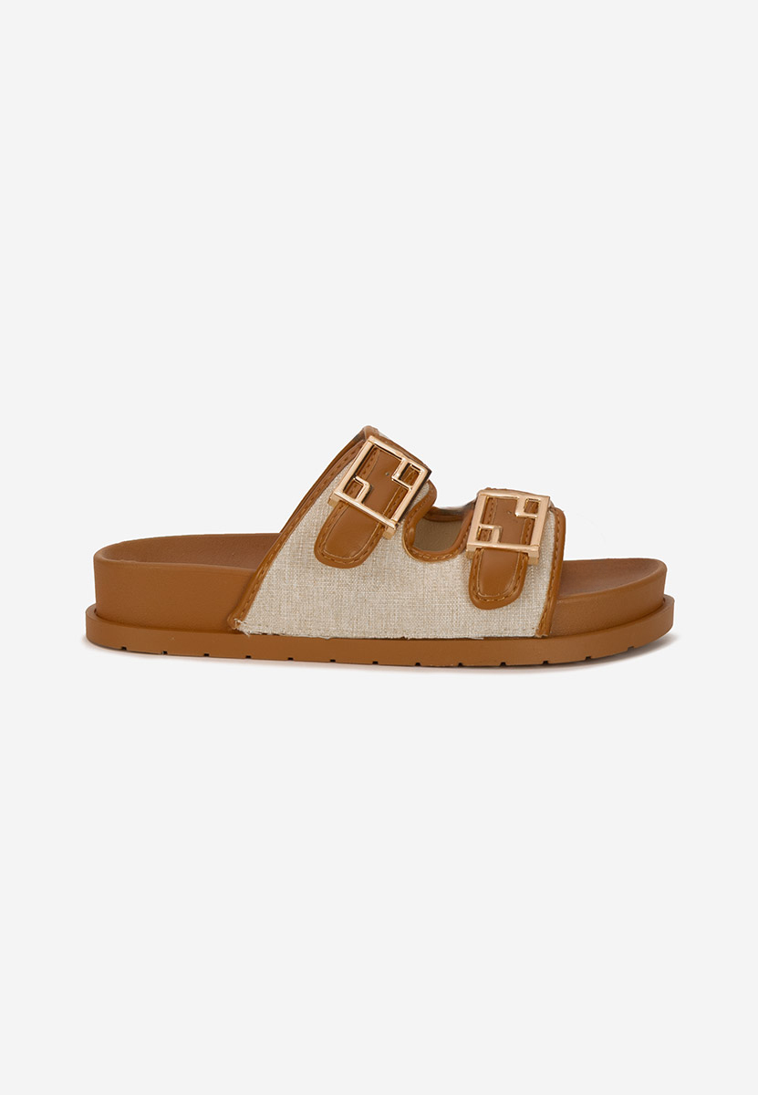 Papuci cu platformă Iazmina camel