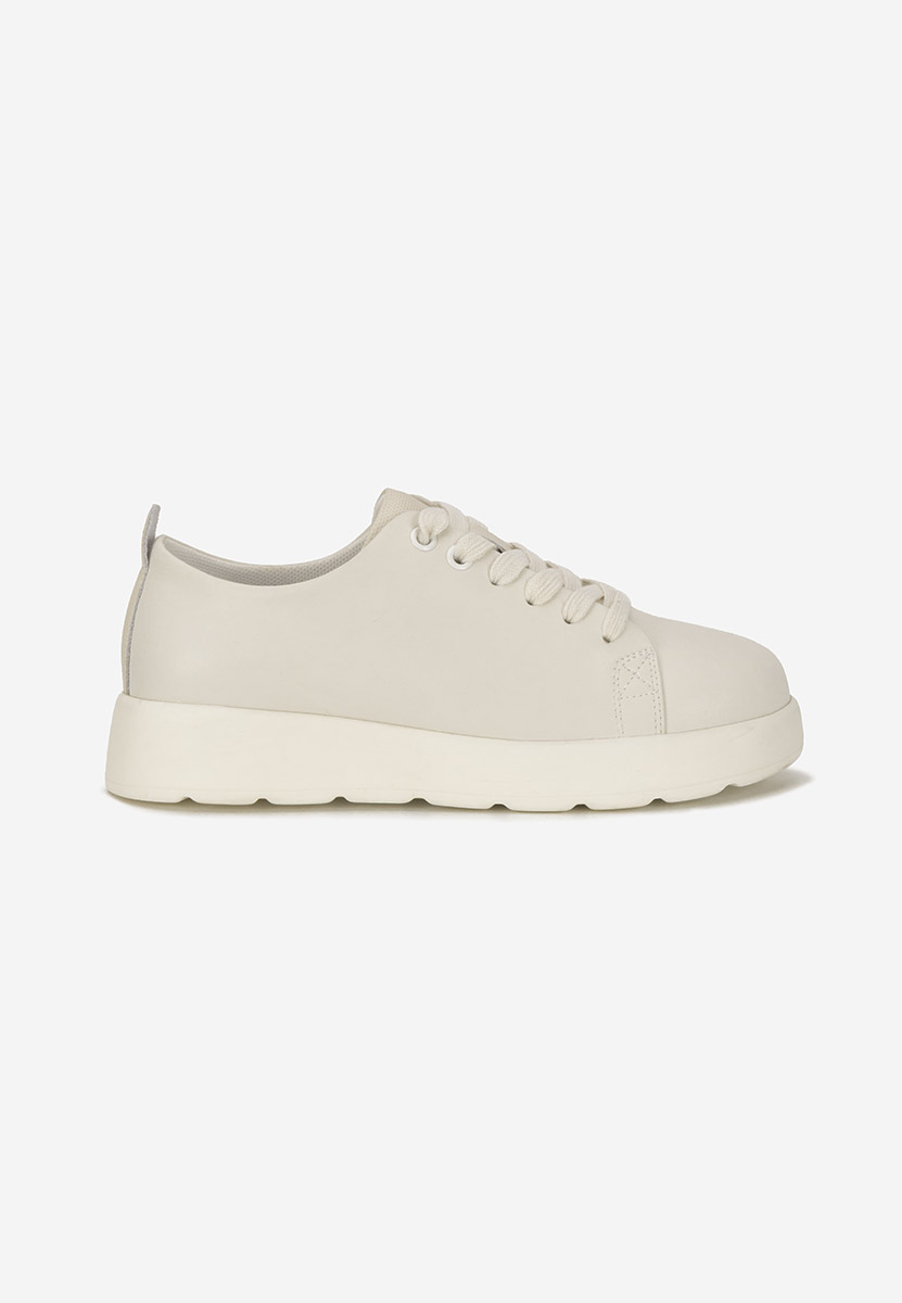Sneakers dama piele Rocsana albi
