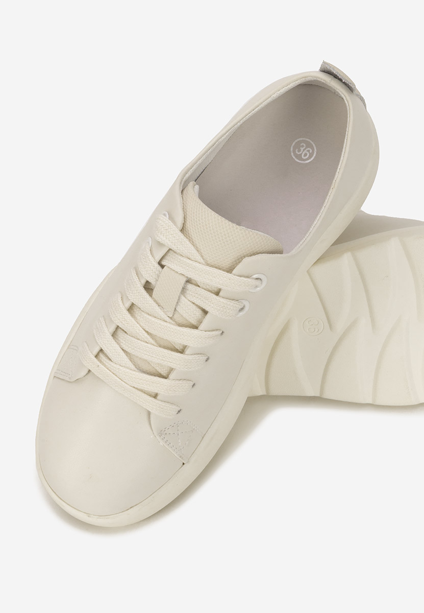Sneakers dama piele Rocsana albi
