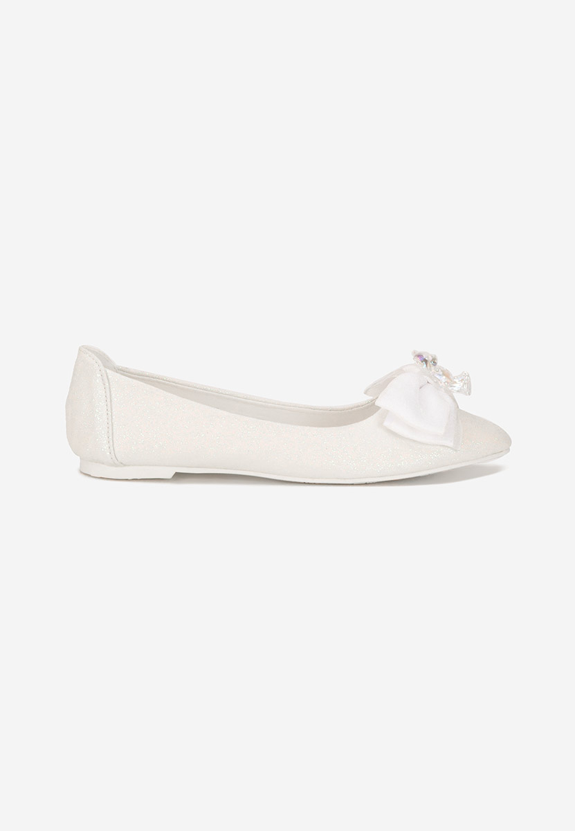 Balerini eleganti Adelyma albi