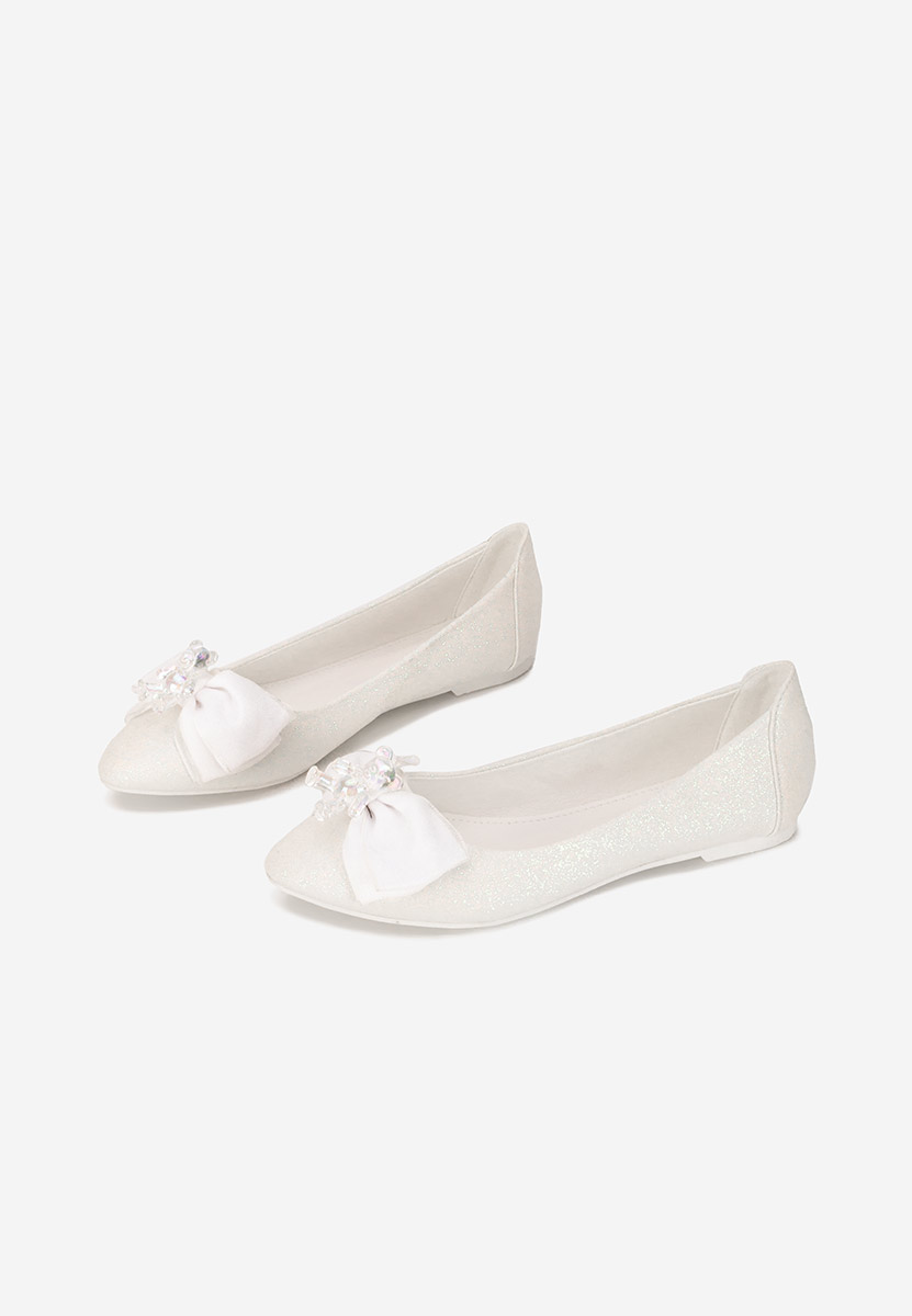 Balerini eleganti Adelyma albi