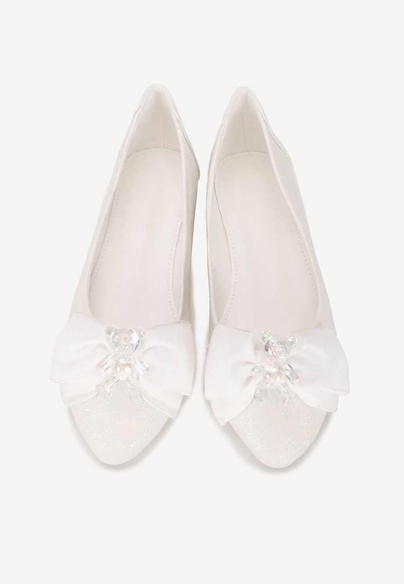 Balerini eleganti Adelyma albi