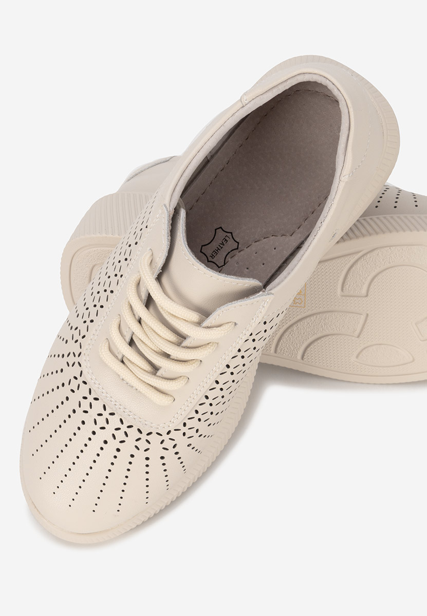 Sneakers dama piele Oleiana bej