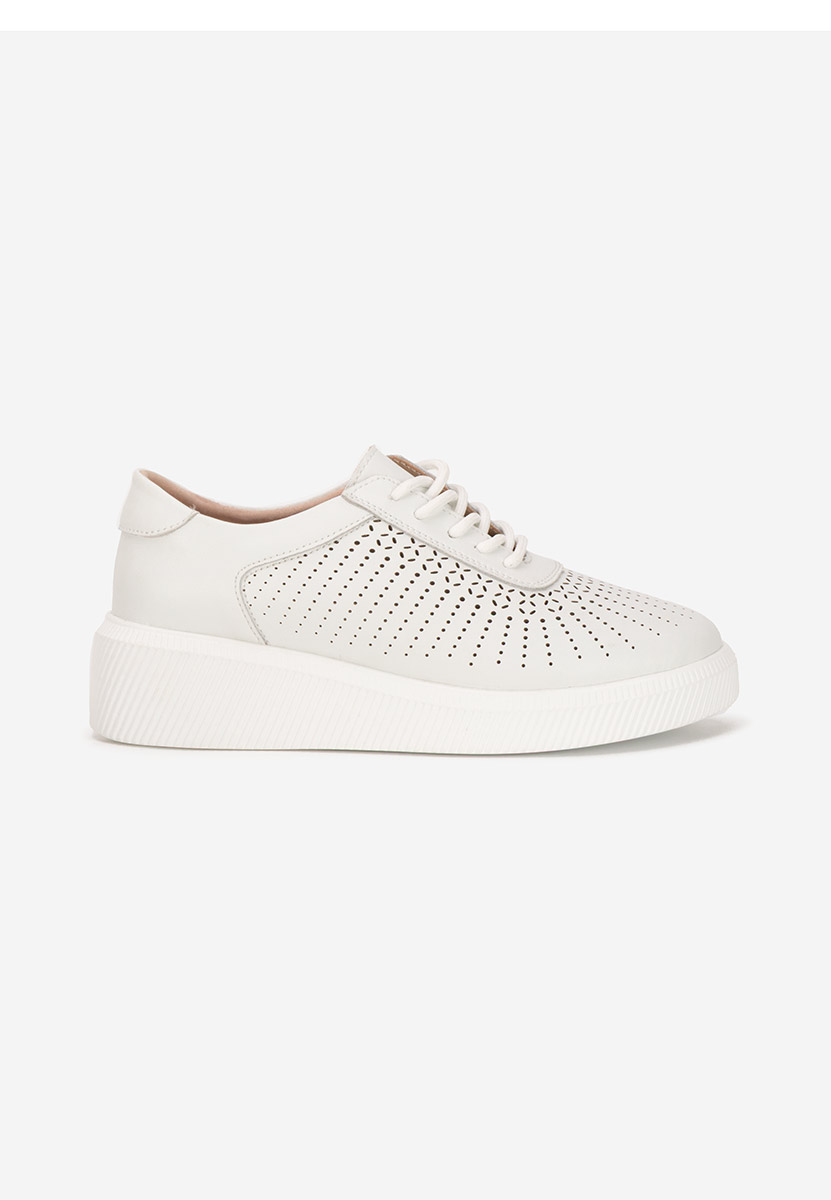 Sneakers dama piele Oleiana albi