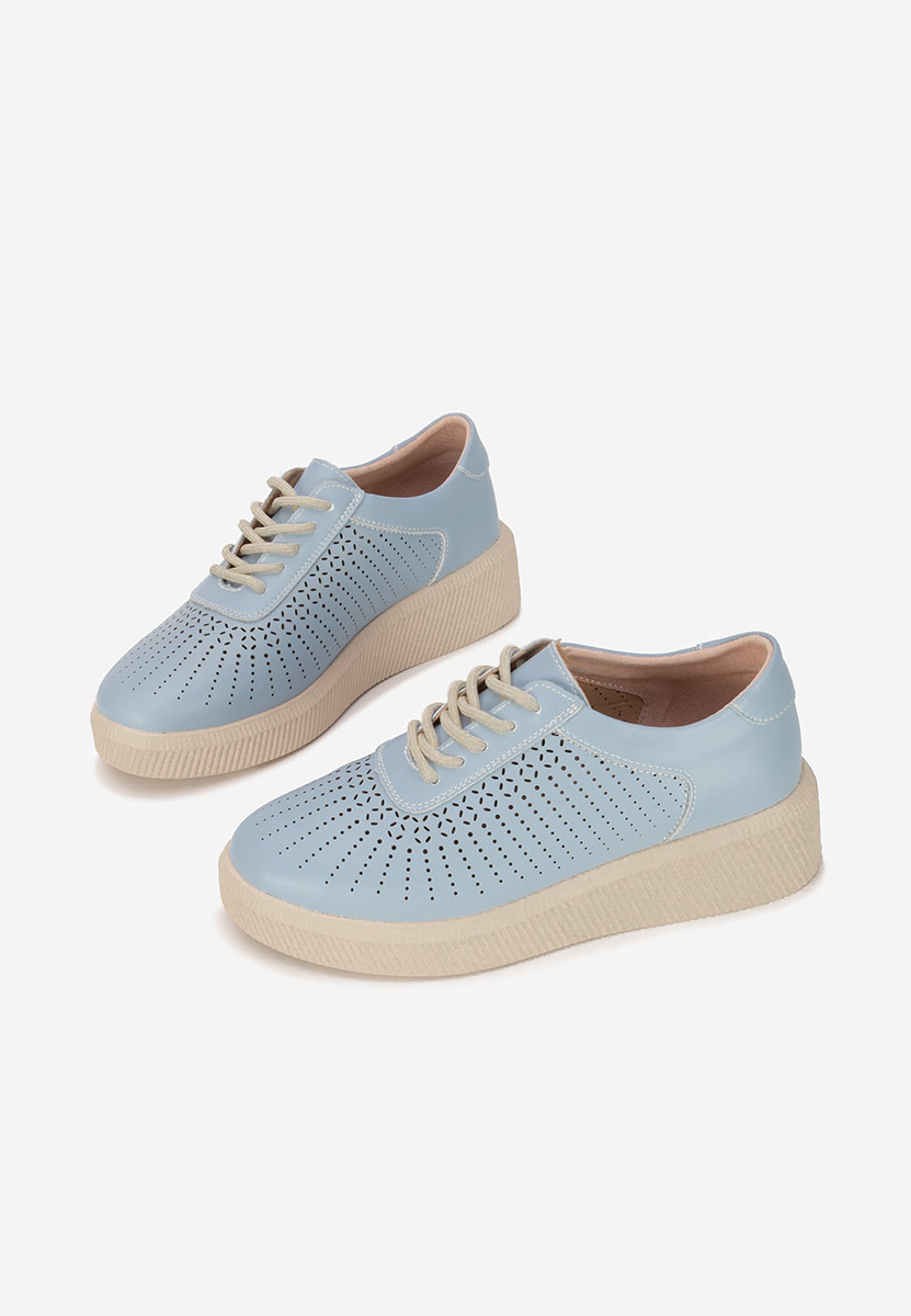 Sneakers dama piele Oleiana albastri