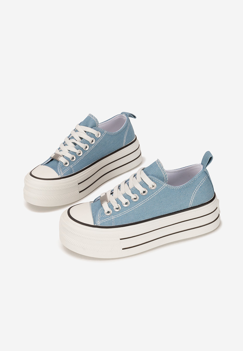 Tenisi cu platformă Kimala denim
