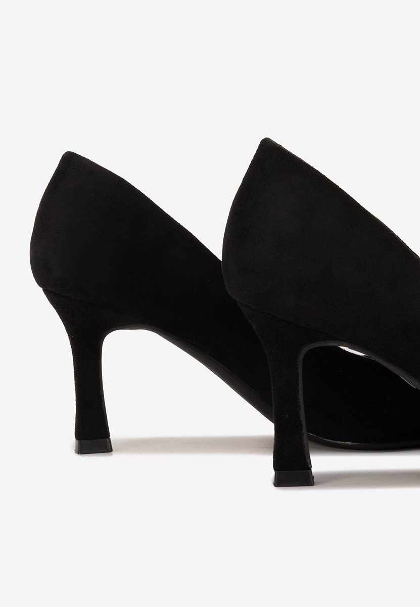 Pantofi cu toc subtire Patricka V4 negri