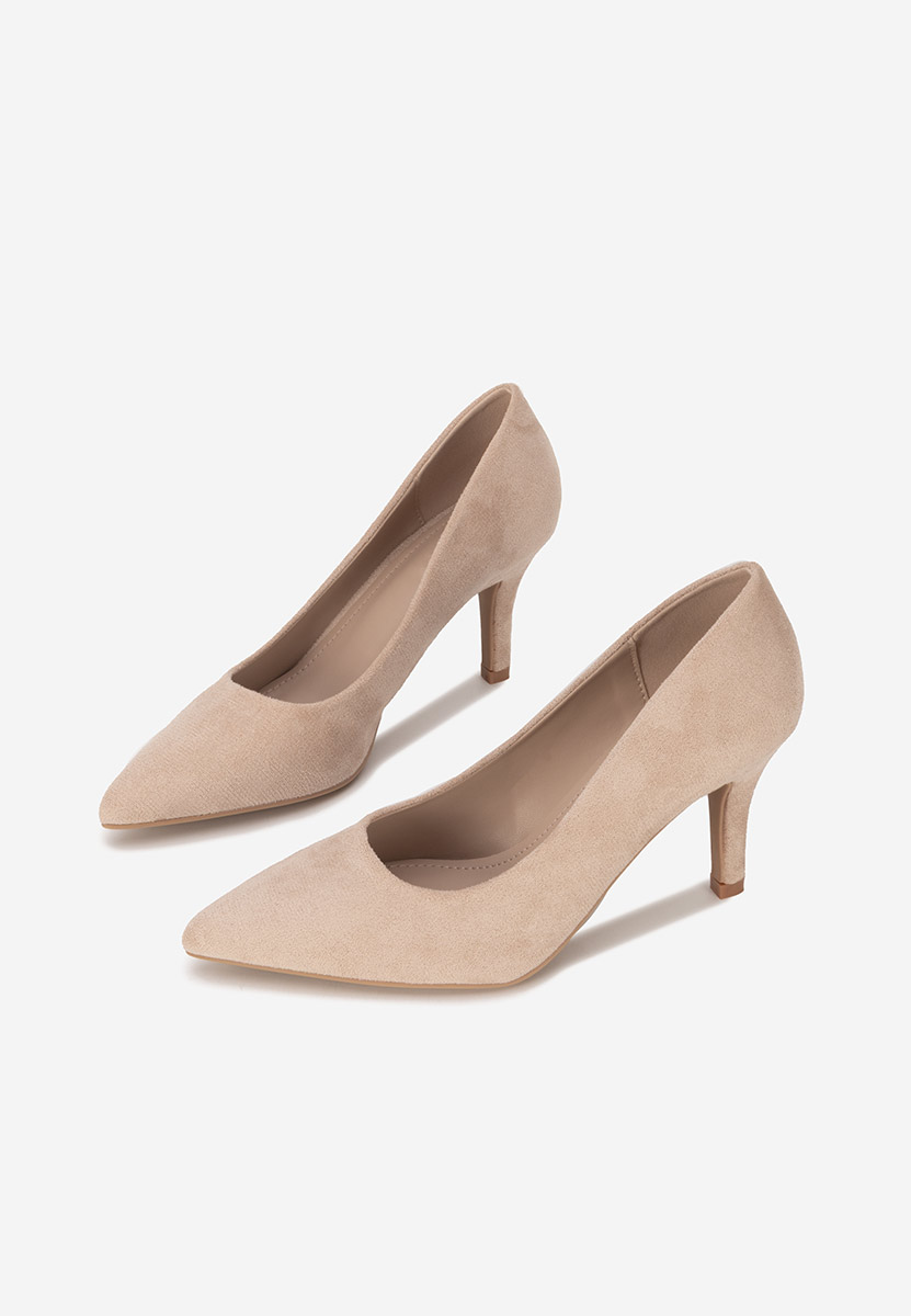 Pantofi cu toc Lyania bej