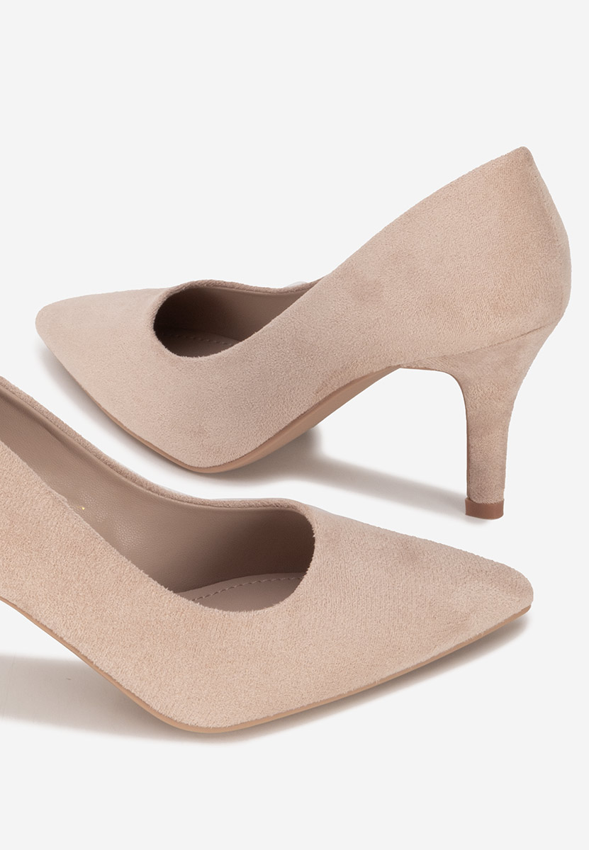Pantofi cu toc Lyania bej