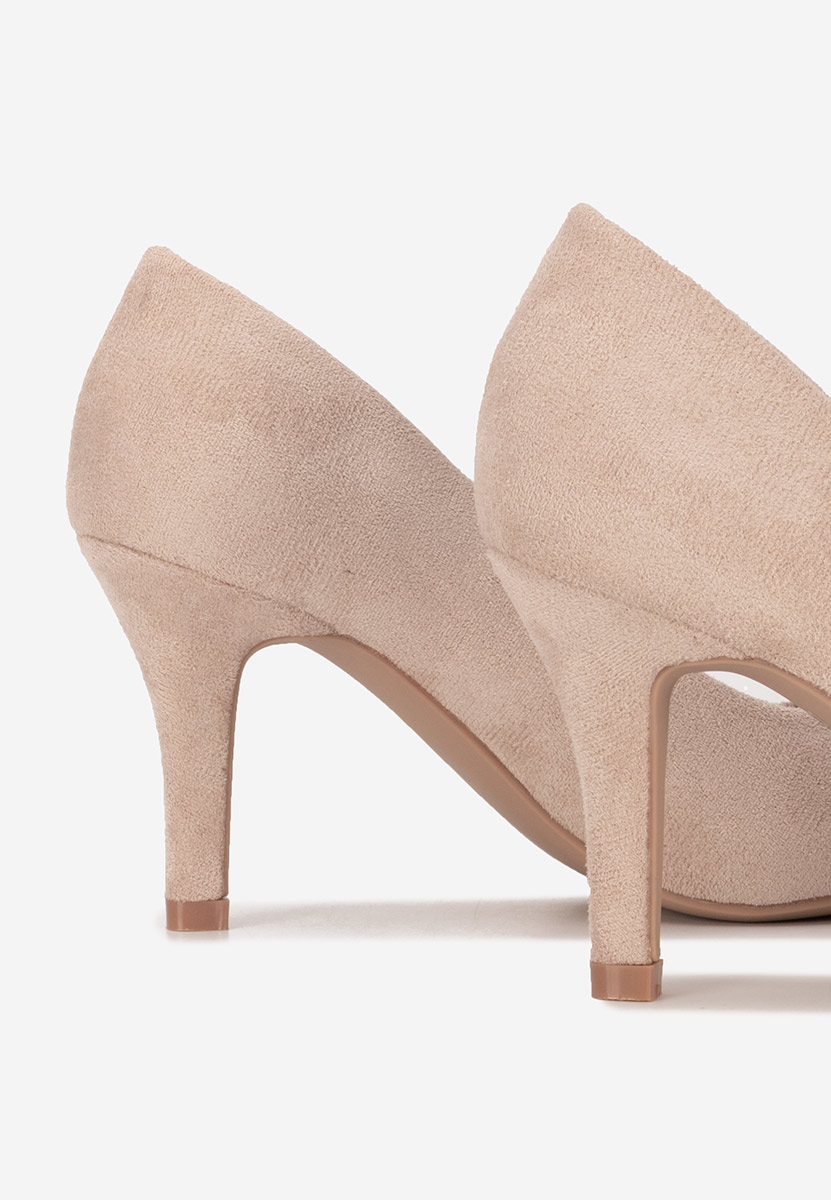Pantofi cu toc Lyania bej