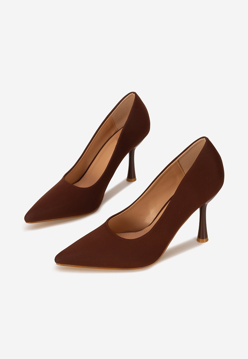 Pantofi cu toc stiletto Anuria maro