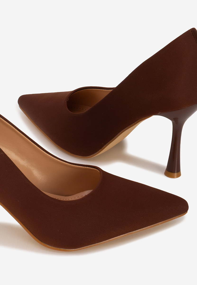 Pantofi cu toc stiletto Anuria maro