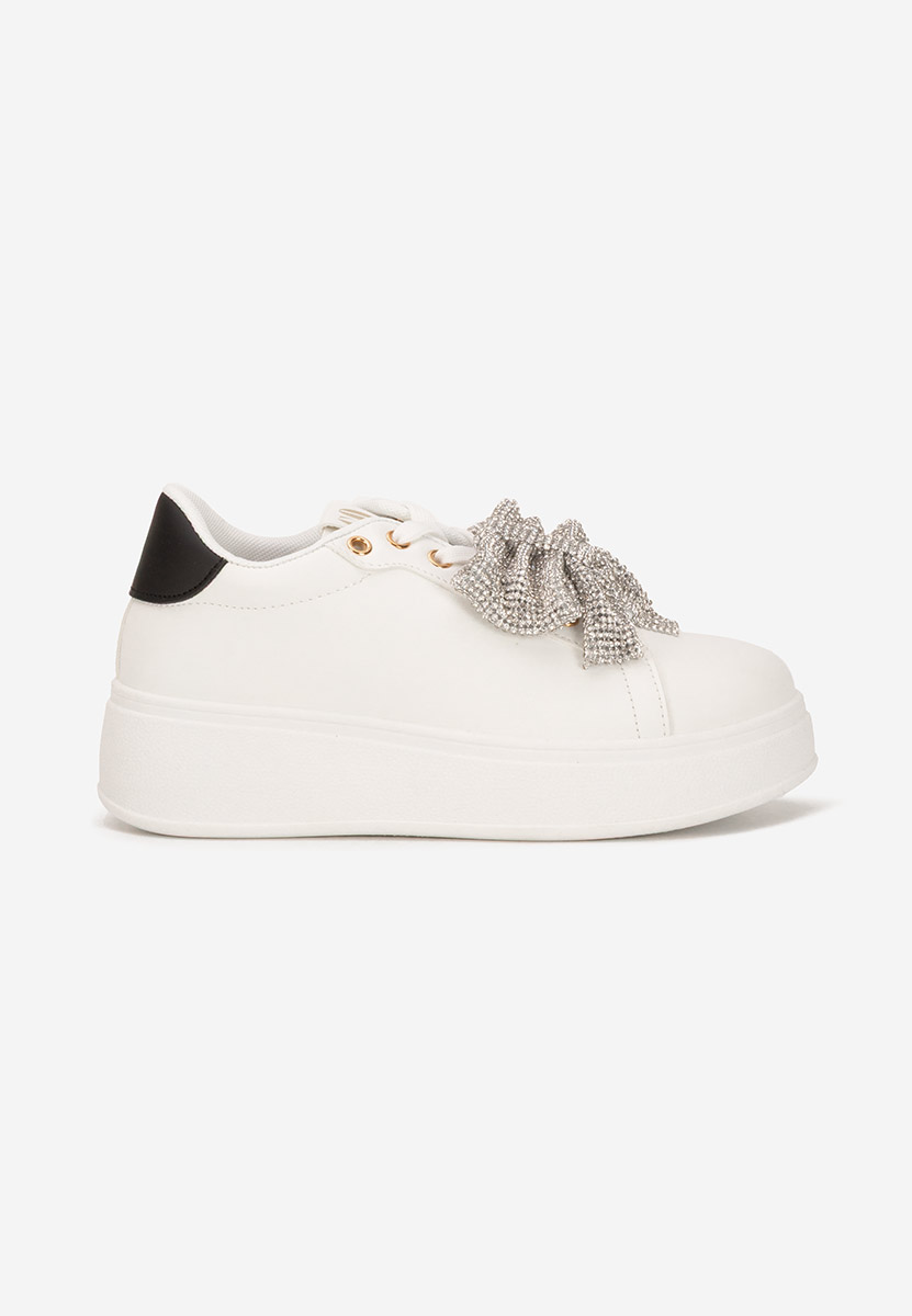 Sneakers cu platformă Hermila V3 albi