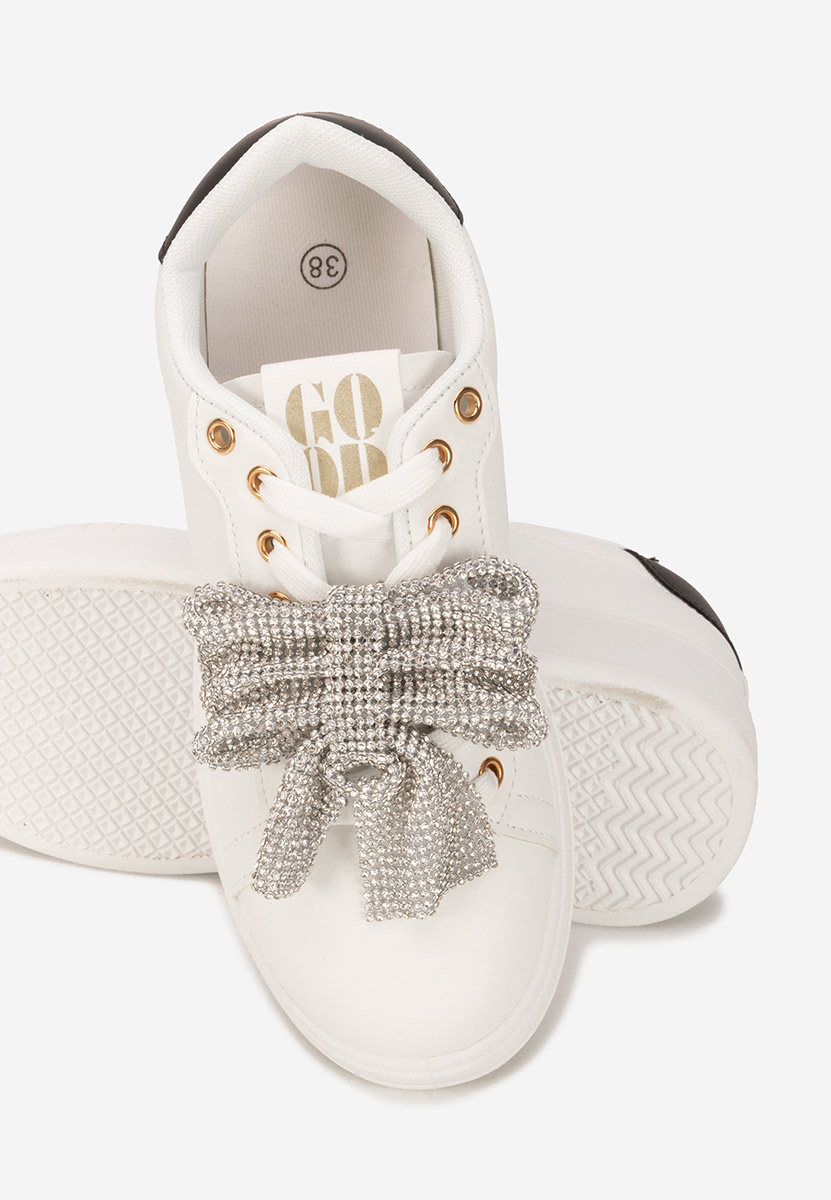 Sneakers cu platformă Hermila V3 albi