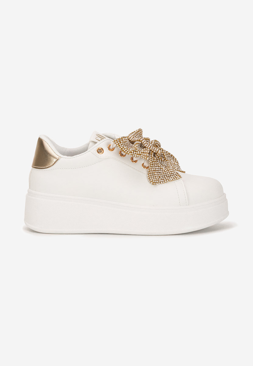 Sneakers cu platformă Hermila V2 albi