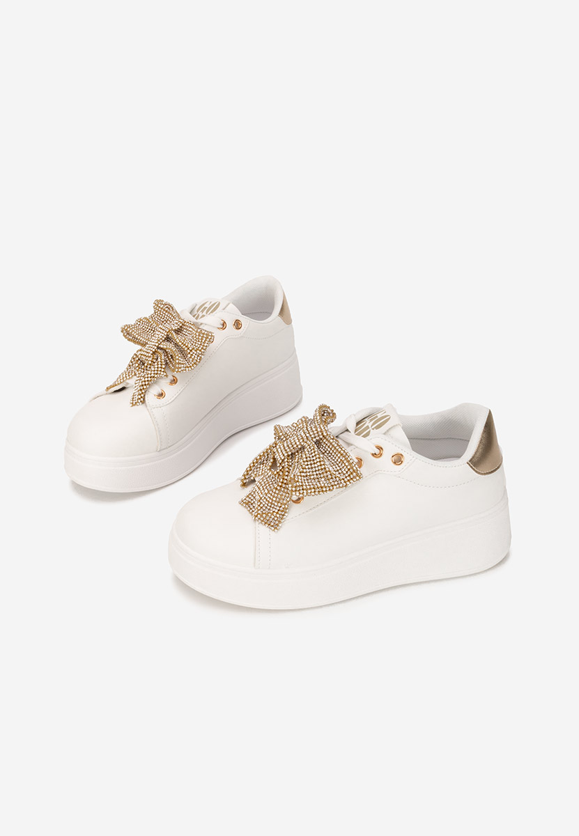Sneakers cu platformă Hermila V2 albi