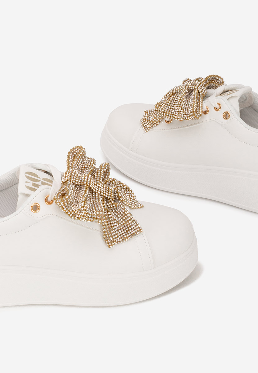 Sneakers cu platformă Hermila V2 albi