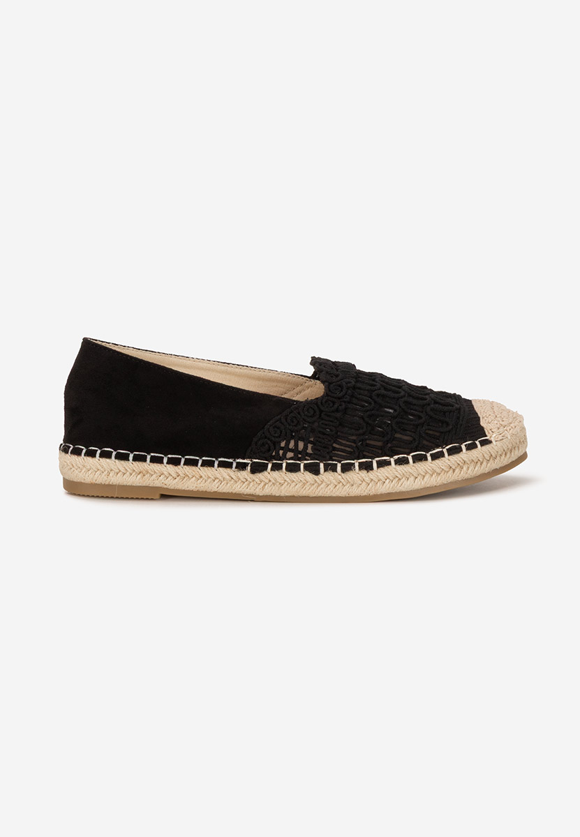 Espadrile dama Henley negre