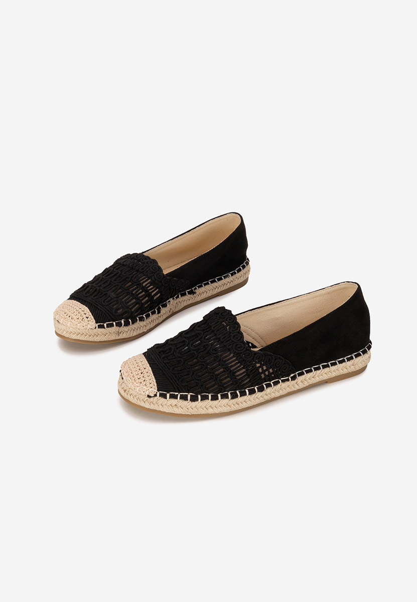 Espadrile dama Henley negre