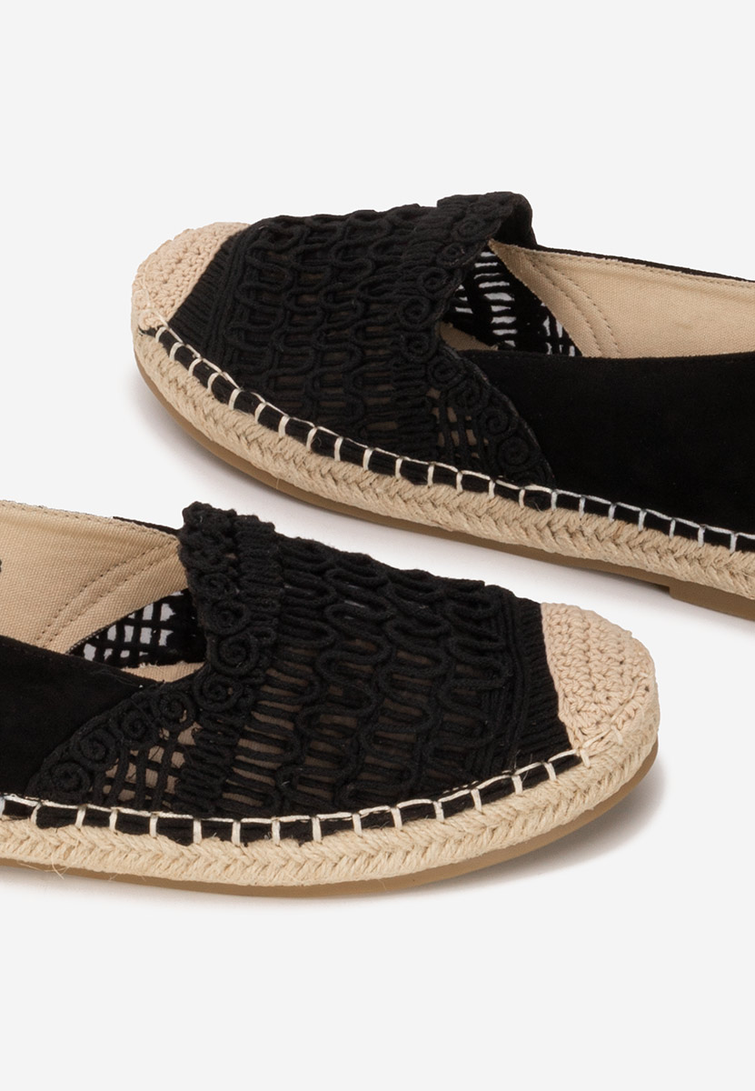 Espadrile dama Henley negre