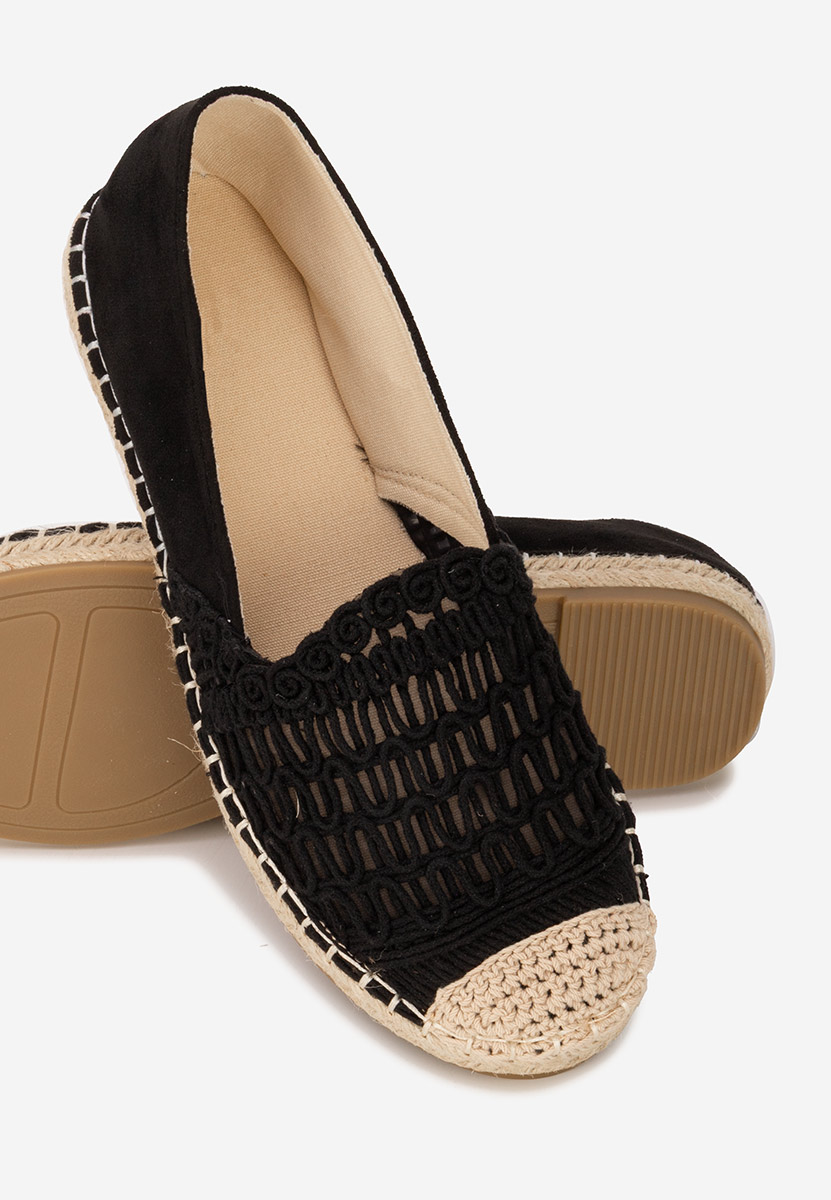 Espadrile dama Henley negre