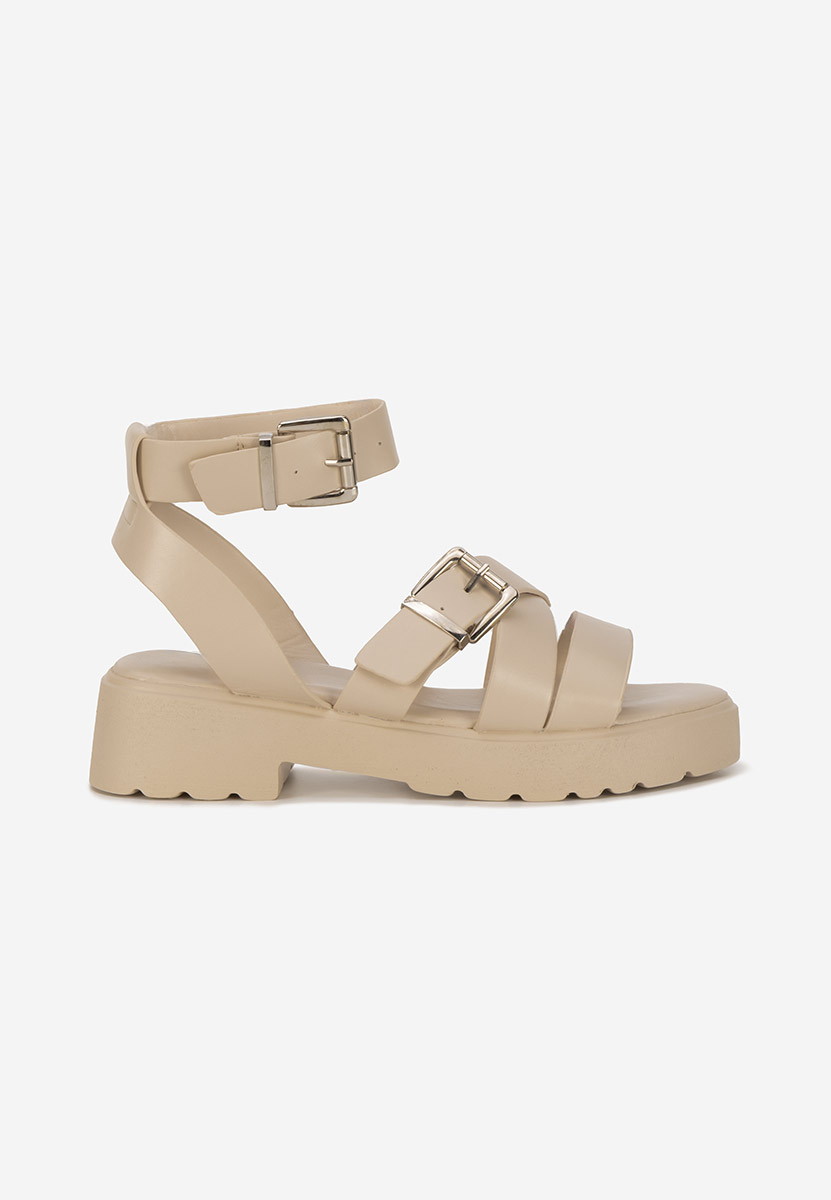 Sandale cu talpa groasa Betana kaki