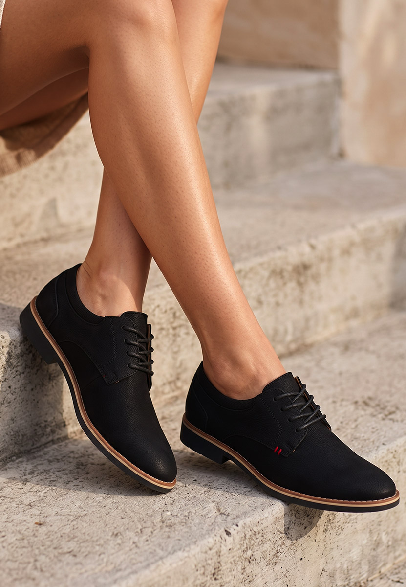 Pantofi casual dama Doralia negri