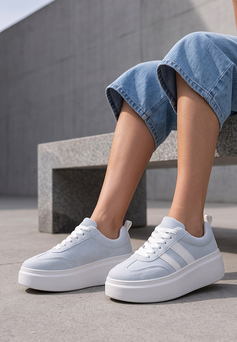 Sneakers cu platformă Semana albastri