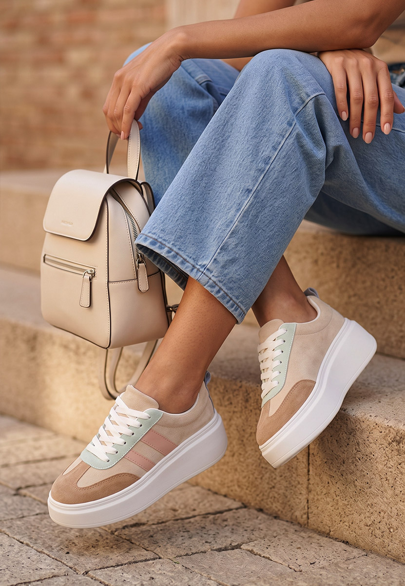 Sneakers cu platformă Semana multicolori