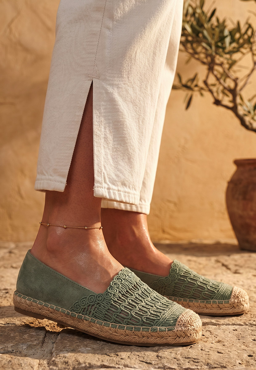 Espadrile dama Henley verzi