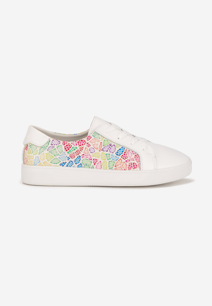Sneakers dama piele Florinela V2 albi