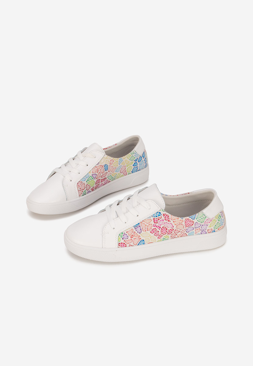 Sneakers dama piele Florinela V2 albi