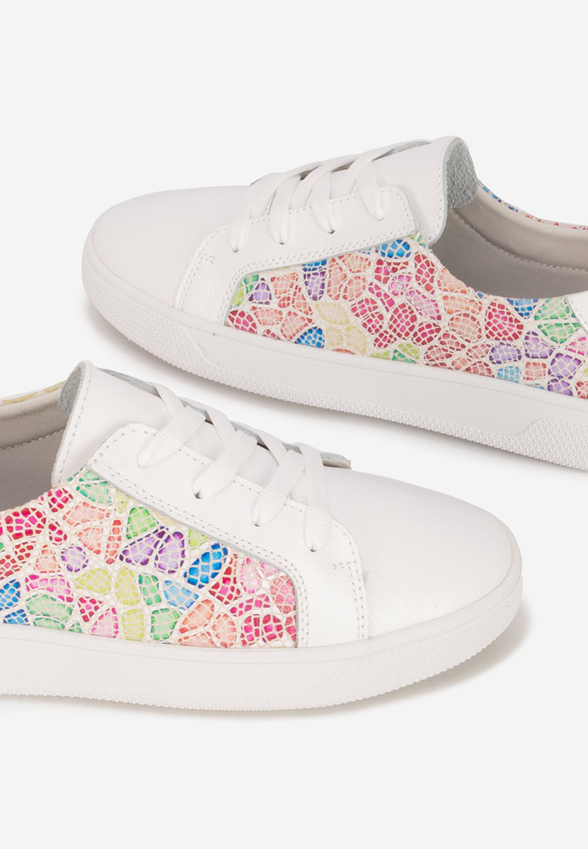 Sneakers dama piele Florinela V2 albi