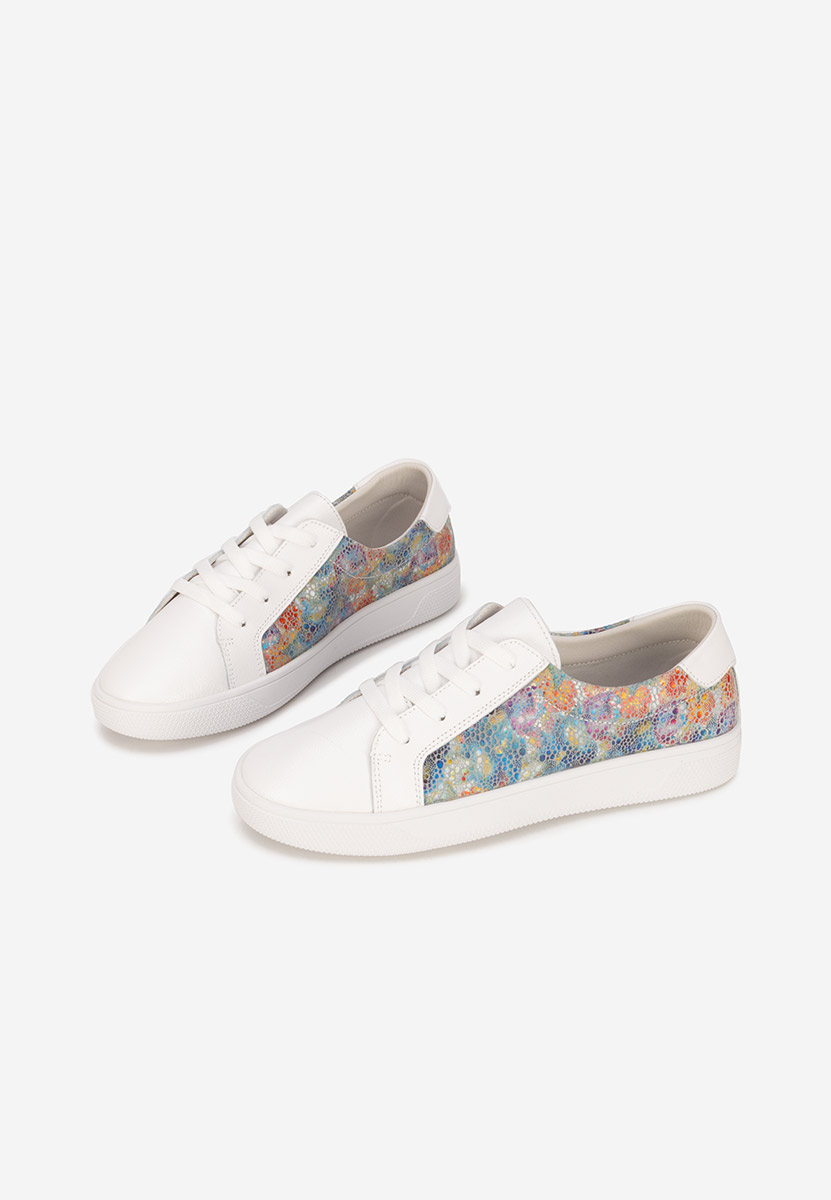 Sneakers dama piele Florinela V3 albi