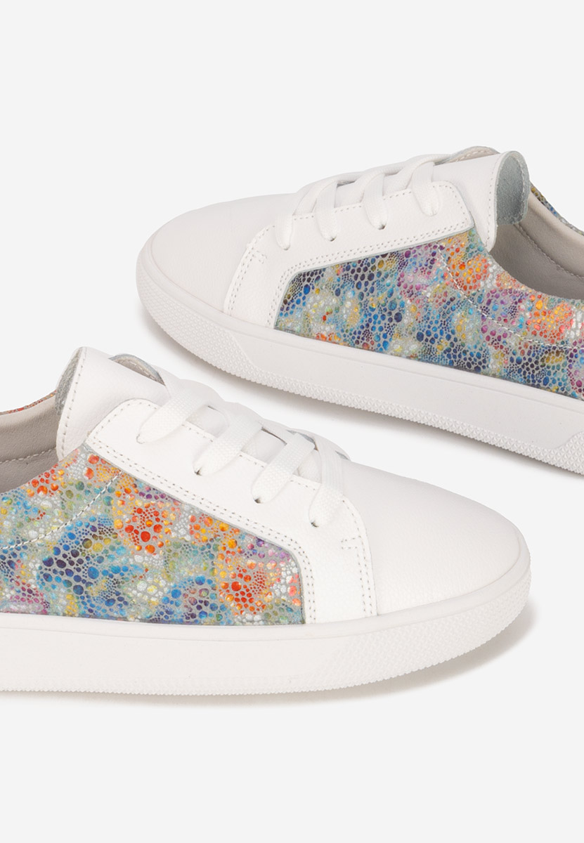 Sneakers dama piele Florinela V3 albi