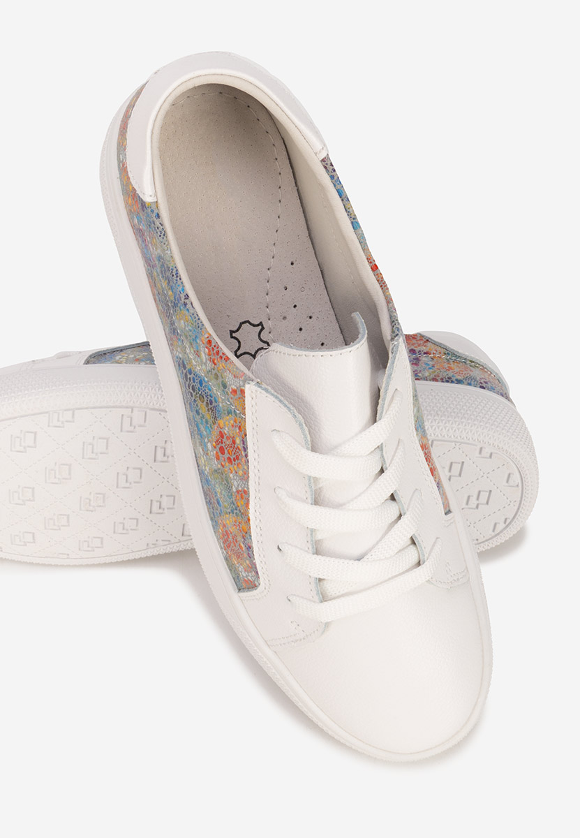 Sneakers dama piele Florinela V3 albi