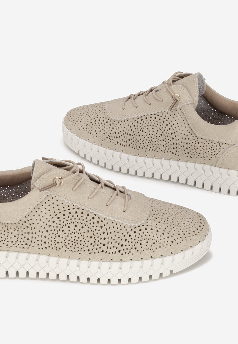 Sneakers dama piele Fidonia kaki