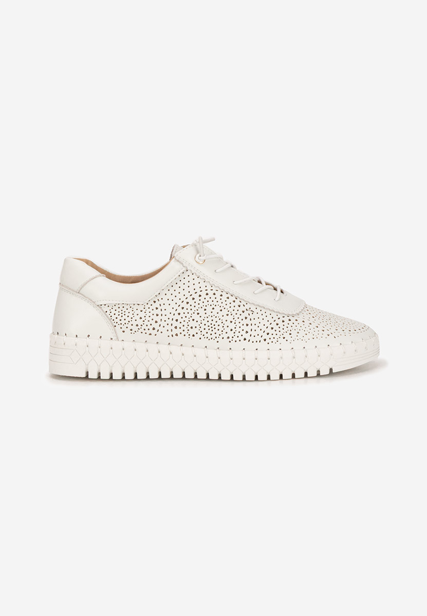 Sneakers dama piele Fidonia albi