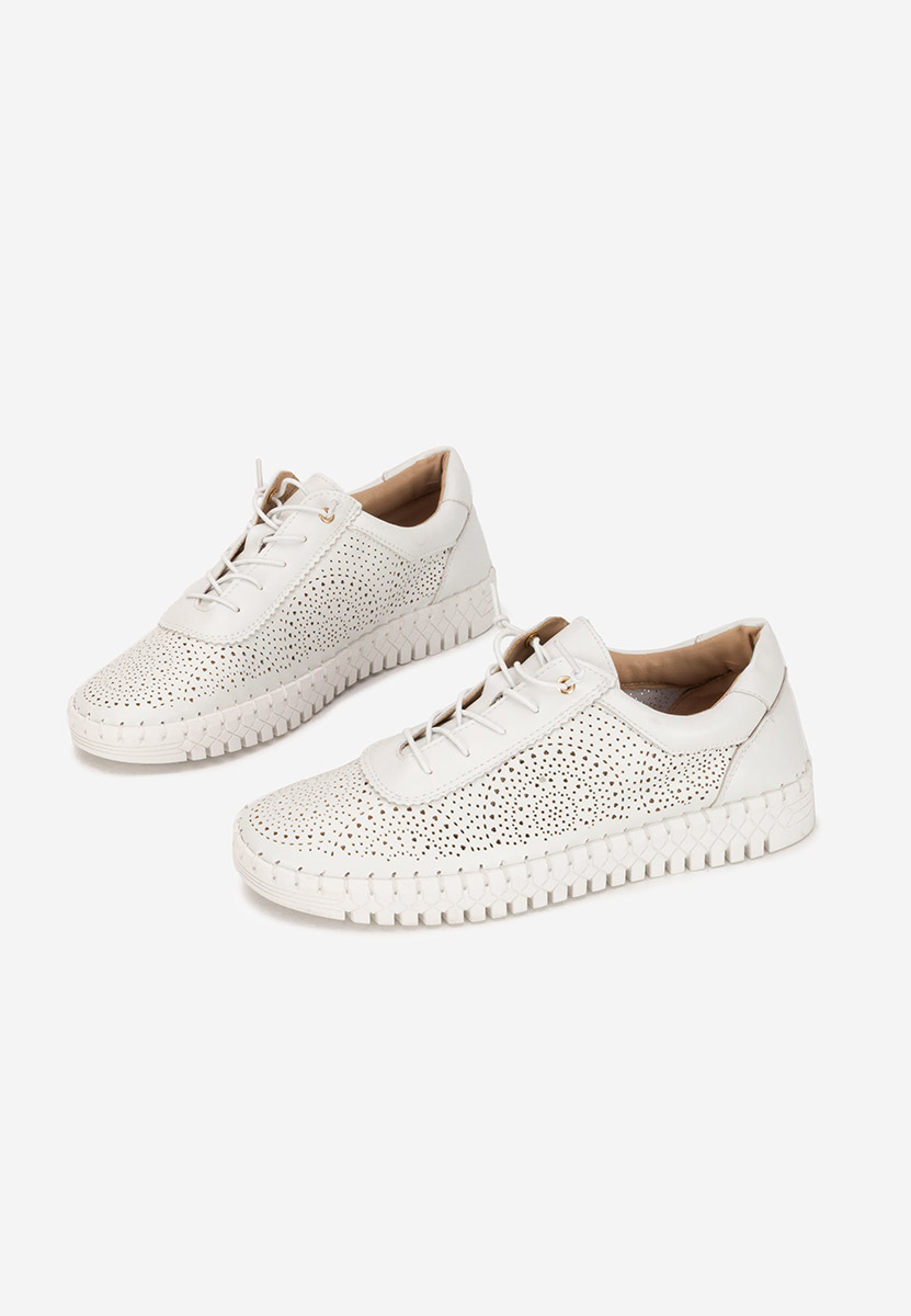 Sneakers dama piele Fidonia albi