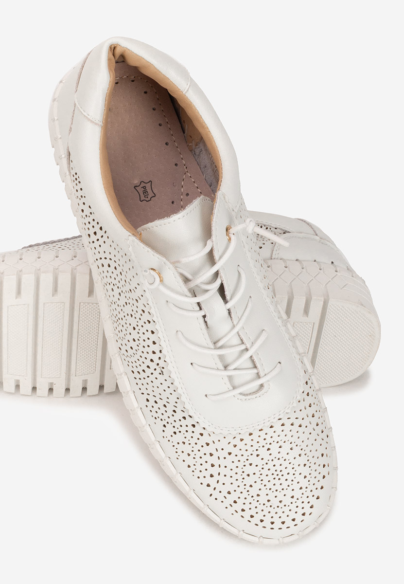 Sneakers dama piele Fidonia albi
