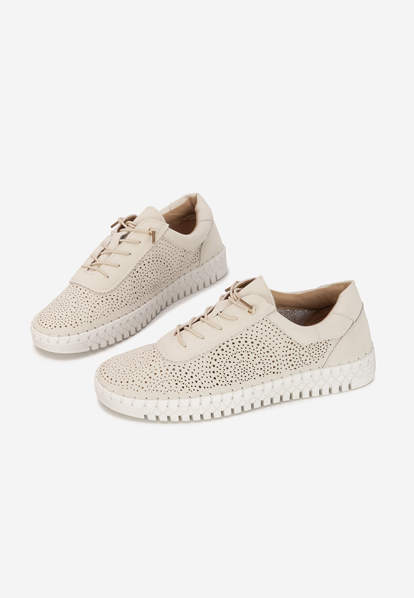 Sneakers dama piele Fidonia bej