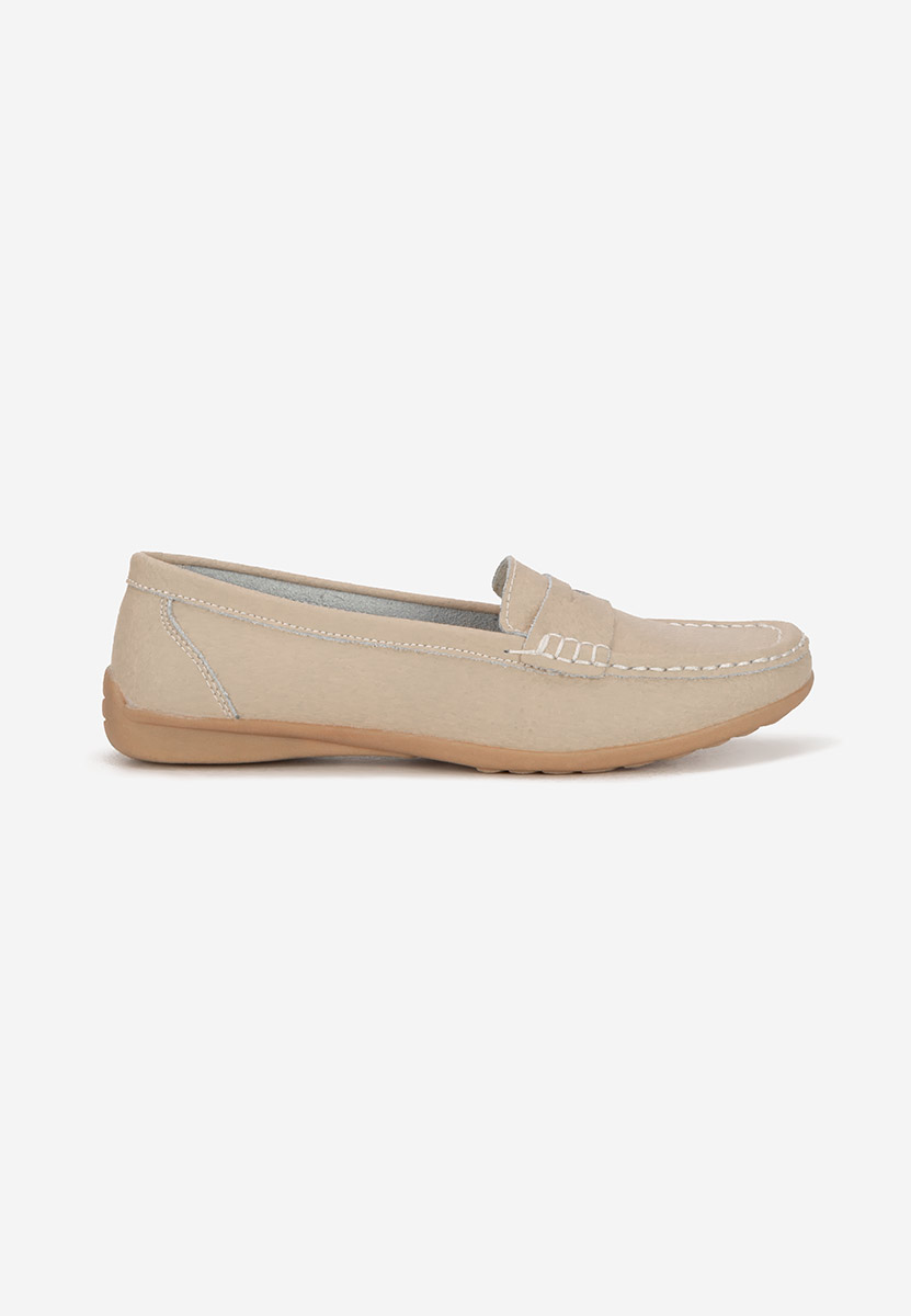 Mocasini dama piele Cheria nude
