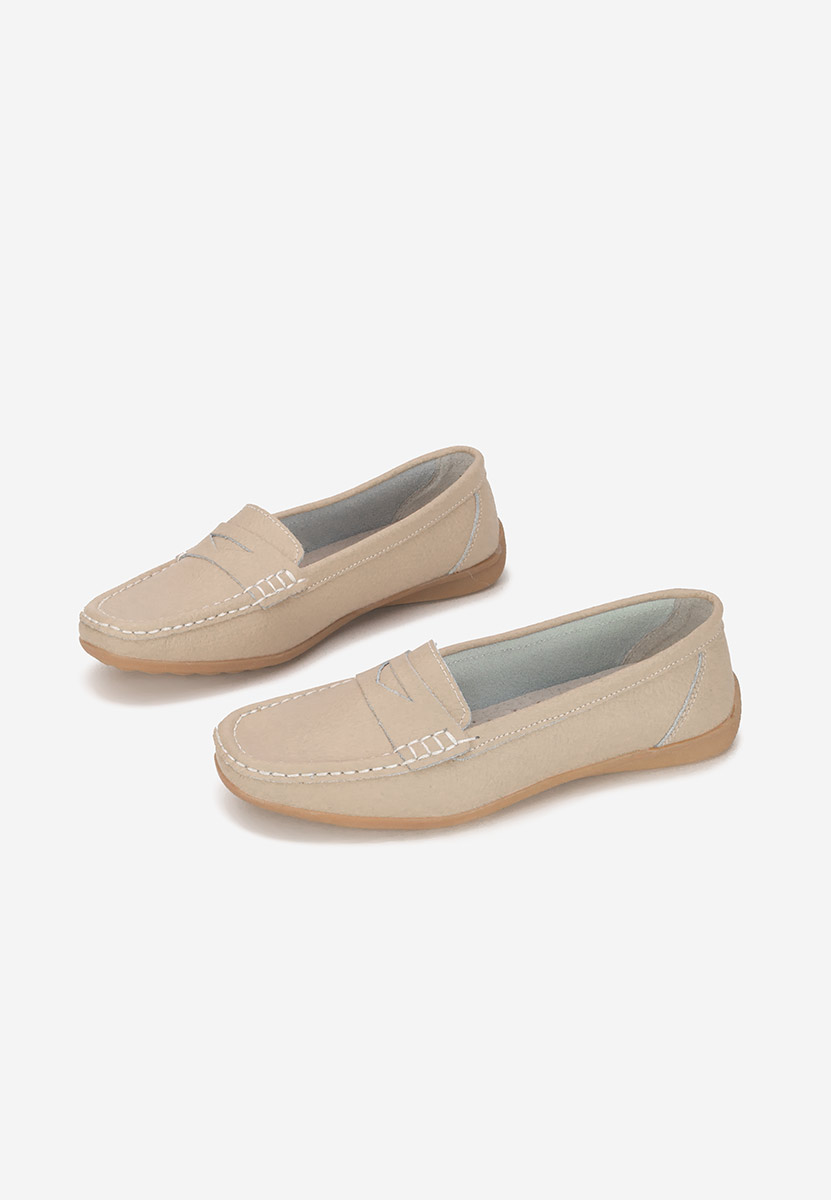 Mocasini dama piele Cheria nude