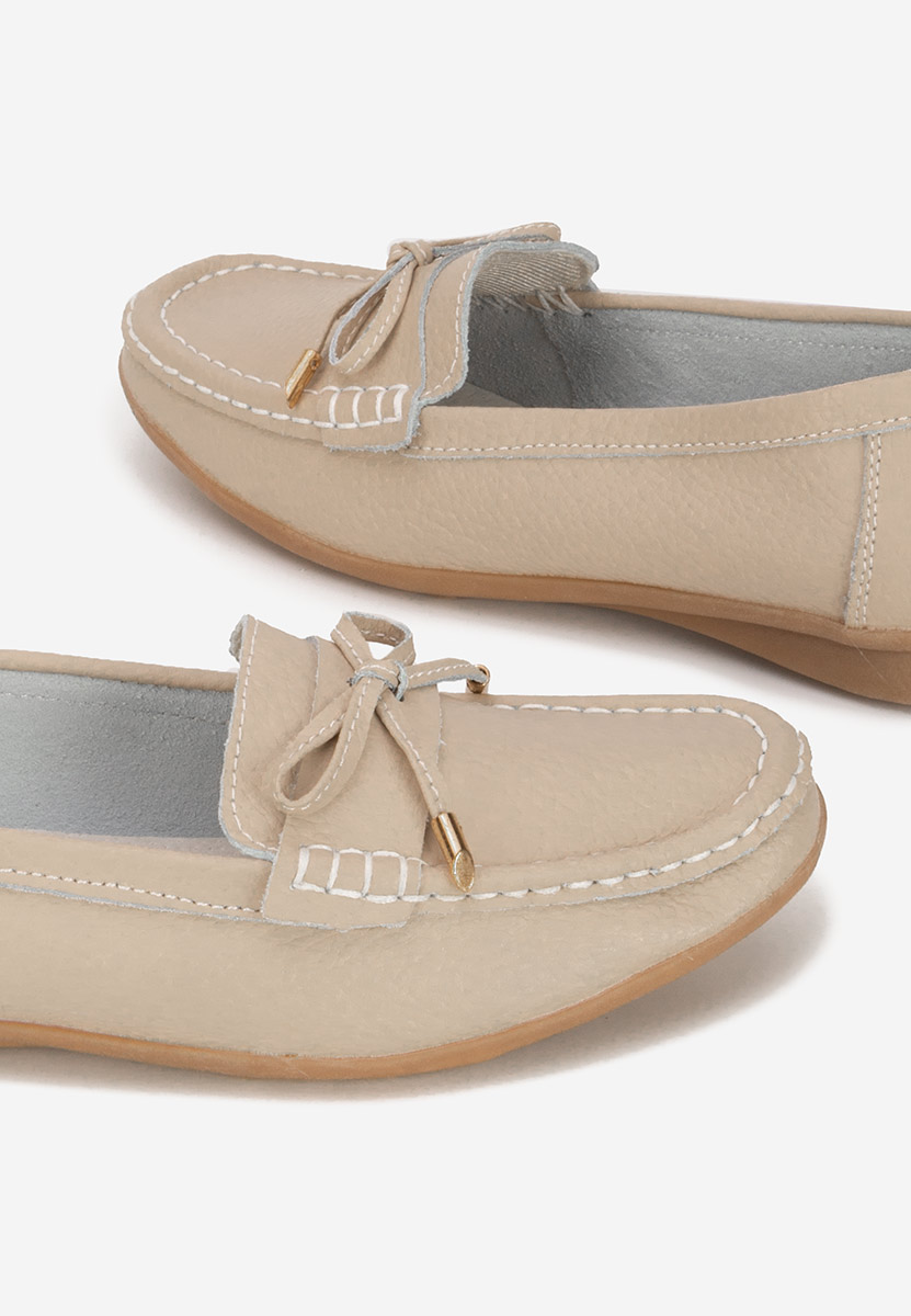 Mocasini dama piele Nemesia nude