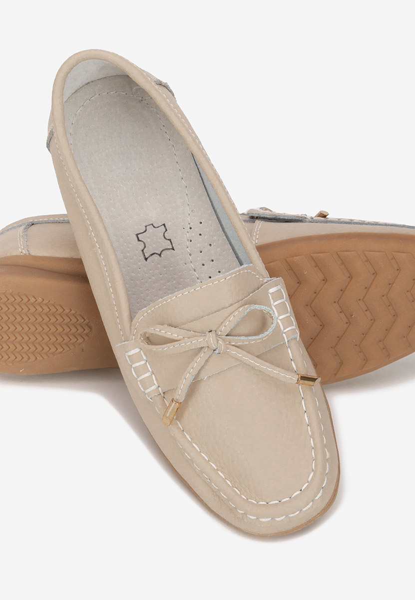 Mocasini dama piele Nemesia nude