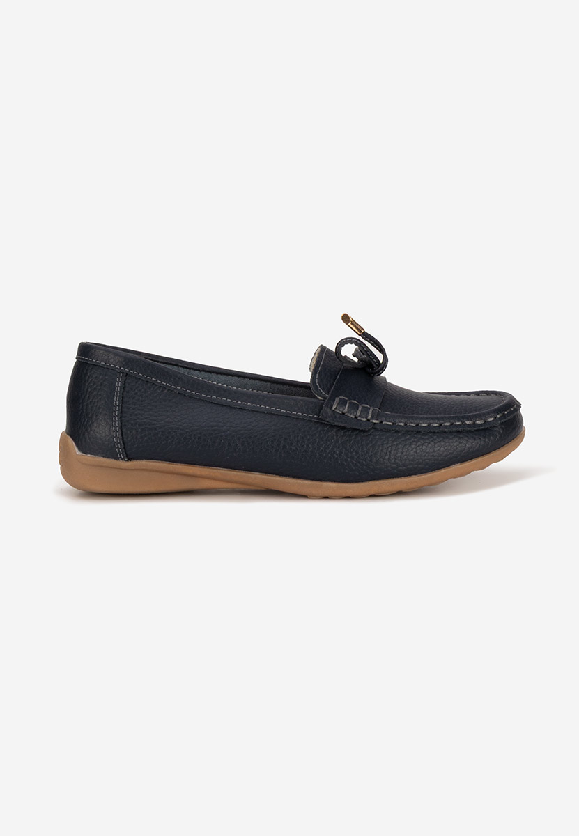 Mocasini dama piele Nemesia navy
