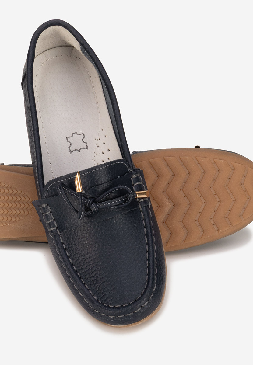 Mocasini dama piele Nemesia navy