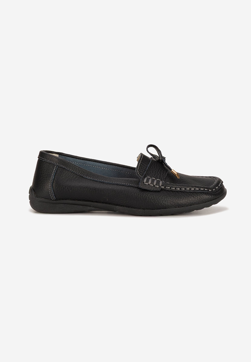 Mocasini dama piele Nemesia negri
