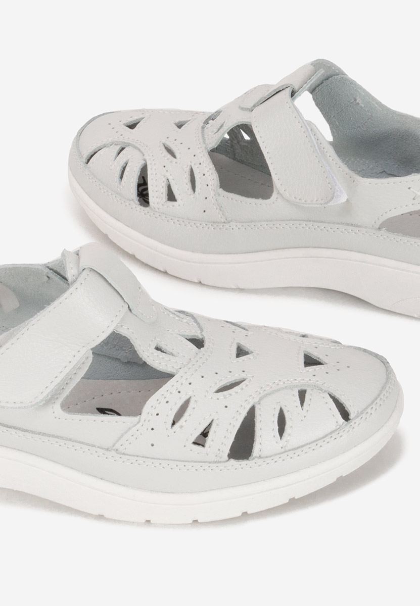 Espadrile dama Etheria V2 albe
